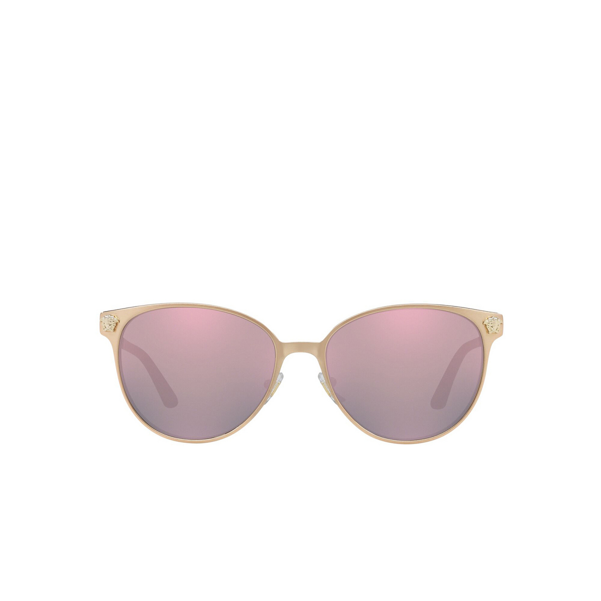 Versace VE2168 Sunglasses 14095R Pink Gold - front view