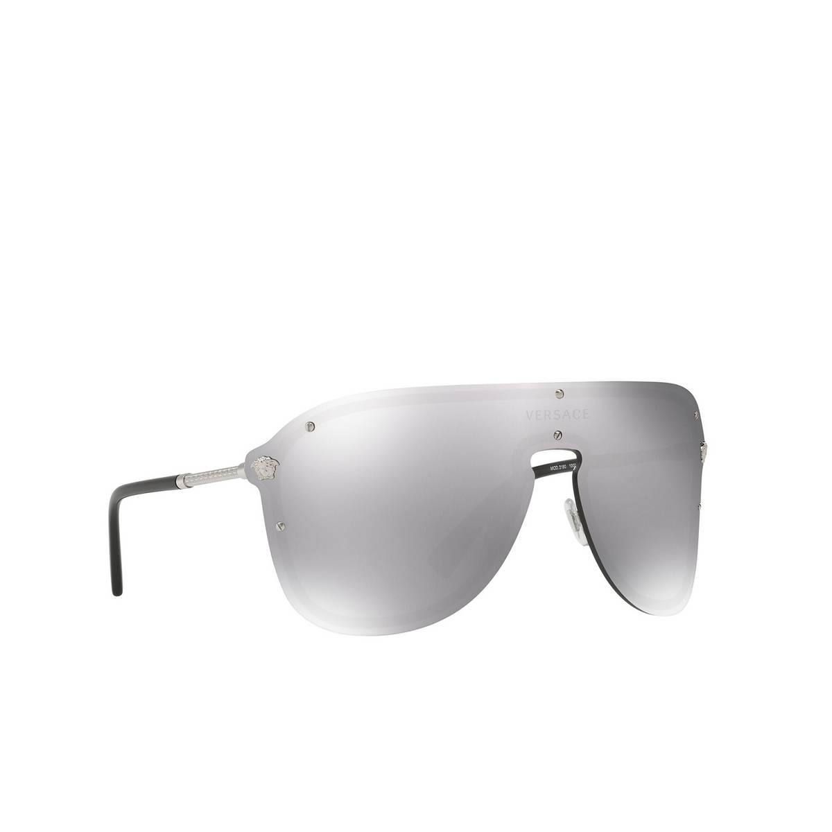 Versace VE2180 Sunglasses 10006G Silver - three-quarters view