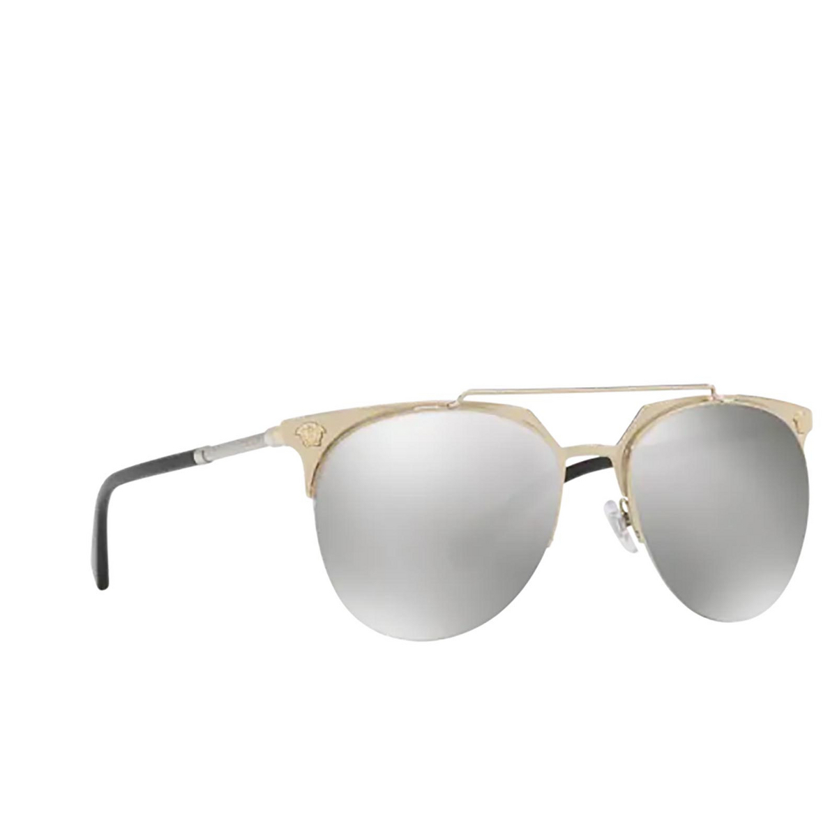 Versace VE2181 Sunglasses 12526G Pale Gold - three-quarters view