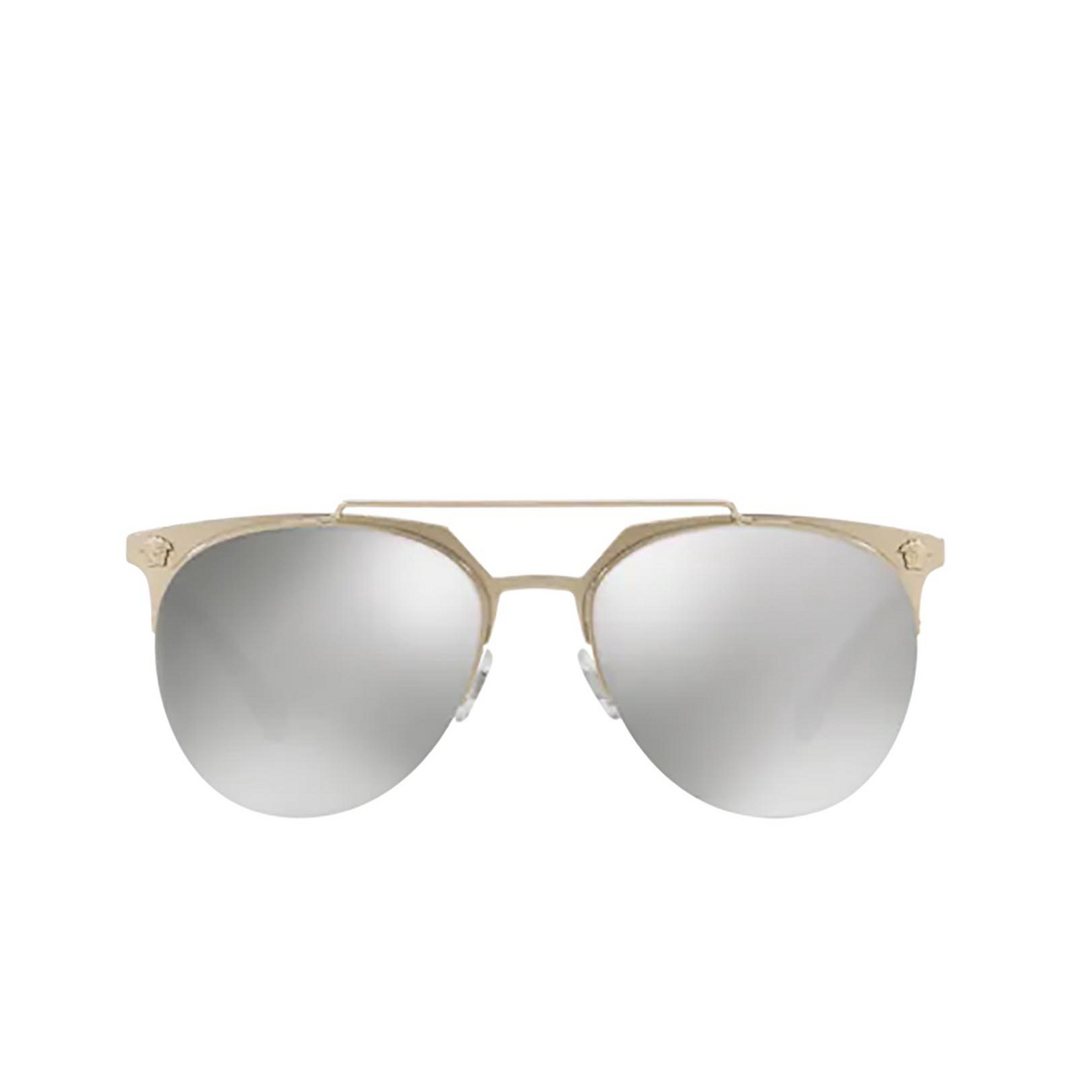 Versace VE2181 Sunglasses 12526G Pale Gold - front view