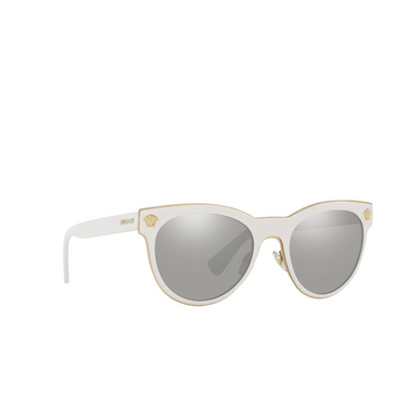 Versace VE2198 Sunglasses 10026G white - three-quarters view