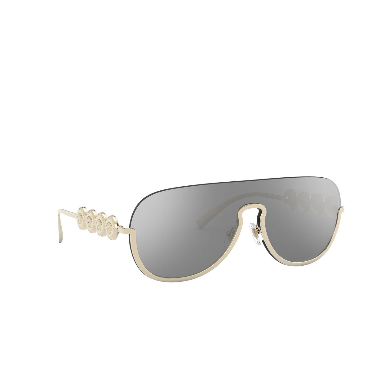 Versace VE2215 Sunglasses 12526G Pale Gold - three-quarters view