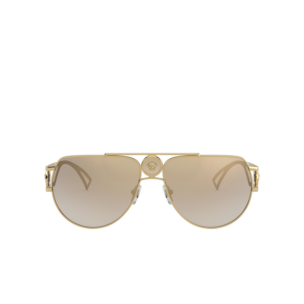 Versace VE2225 Sunglasses 10027I Gold - front view