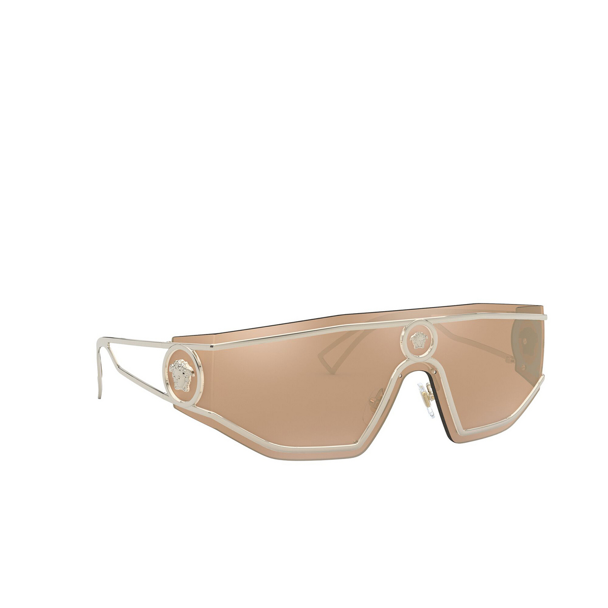 Versace VE2226 Sunglasses 12527P Pale Gold - three-quarters view