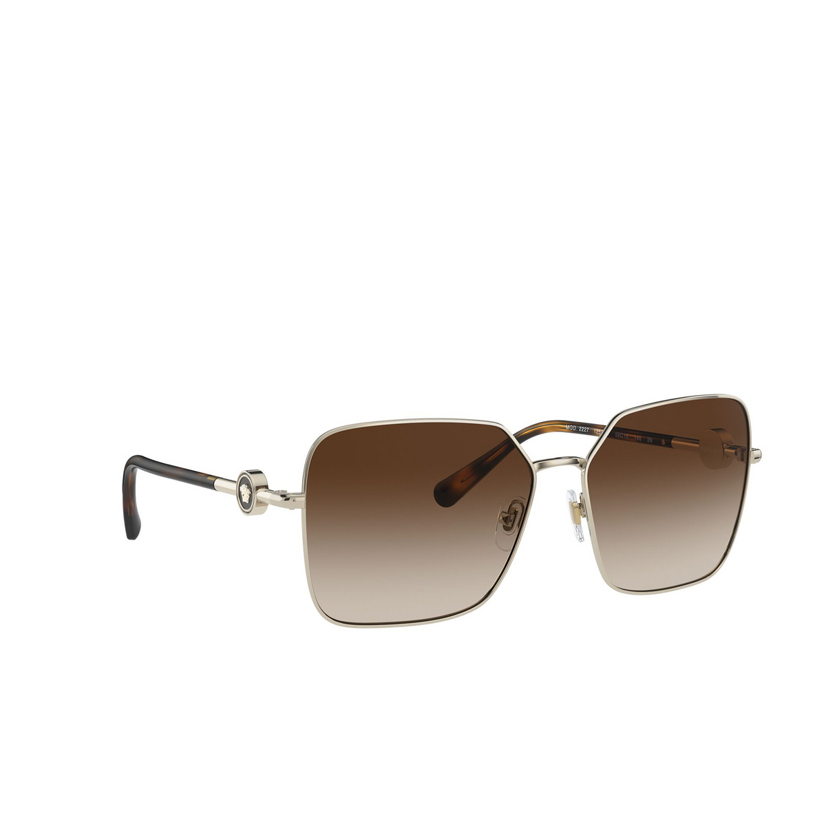 Versace VE2227 Sunglasses 125213 Pale Gold - three-quarters view