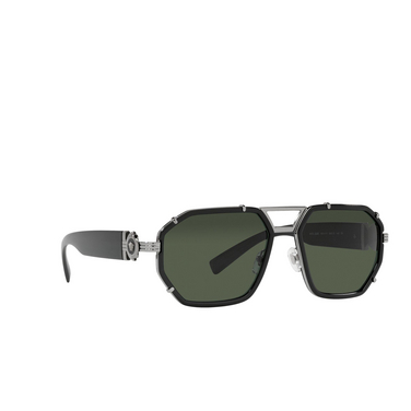 Versace VE2228 Sunglasses 100171 black - three-quarters view
