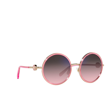 Occhiali da sole Versace VE2229 1252H9 transparent pink - tre quarti