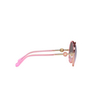 Occhiali da sole Versace VE2229 1252H9 transparent pink - anteprima prodotto 3/4