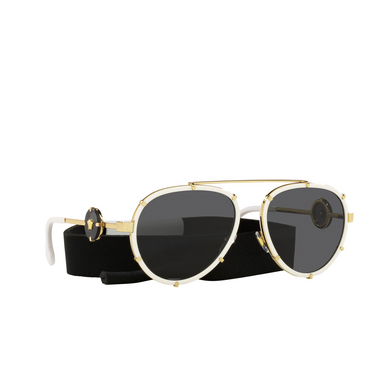 Versace VE2232 Sunglasses 147187 white - three-quarters view