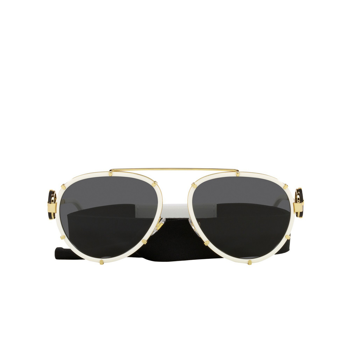Versace® Aviator Sunglasses: VE2232 color White 147187 - front view.