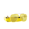 Versace VE2233 Sunglasses 14736D yellow - product thumbnail 2/4