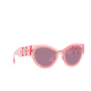 Versace VE2234 Sonnenbrillen 125284 transparent pink - Produkt-Miniaturansicht 2/4
