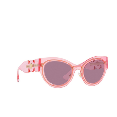 Versace VE2234 Sonnenbrillen 125284 transparent pink - Dreiviertelansicht