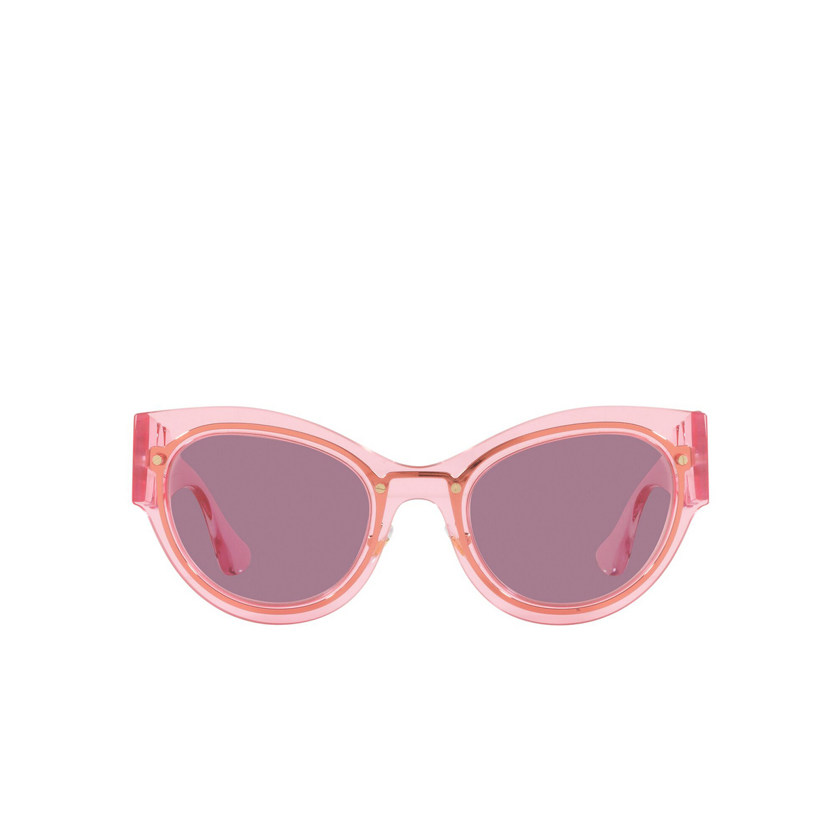 Versace® Cat-eye Sunglasses: VE2234 color Transparent Pink 125284 - front view.