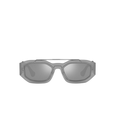 Gafas de sol Versace VE2235 10016G transp grey mirror silver - Vista delantera