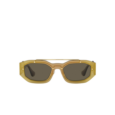 Versace VE2235 Sunglasses 1002/3 transparent brown mirror gold - front view