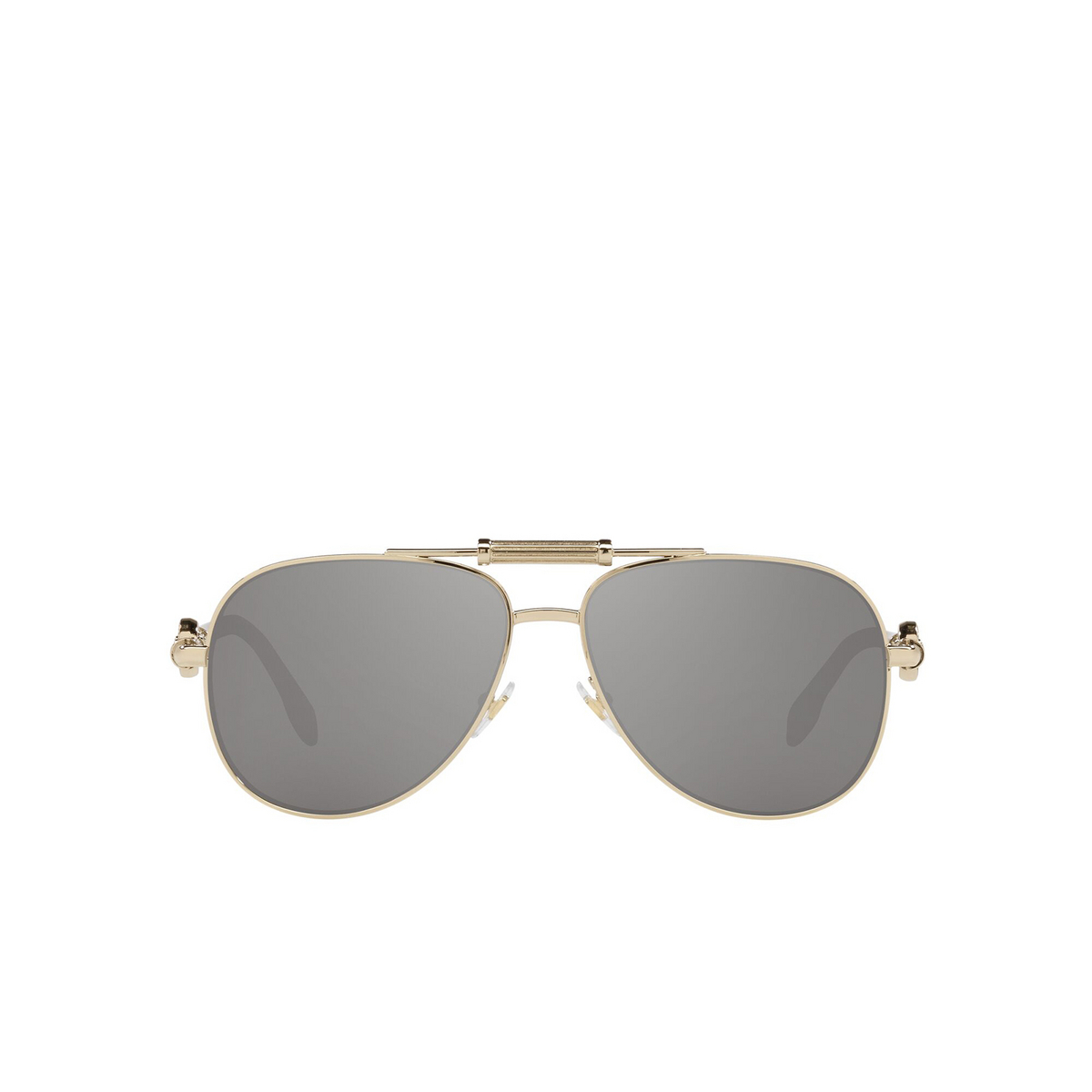 Versace® Aviator Sunglasses: VE2236 color Pale Gold 12526G - front view.