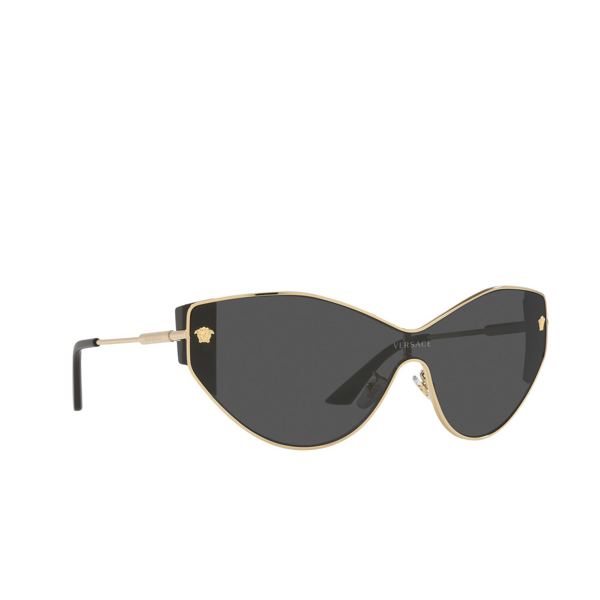 Versace® Cat-eye Sunglasses: VE2239 color Gold 100287 - three-quarters view.