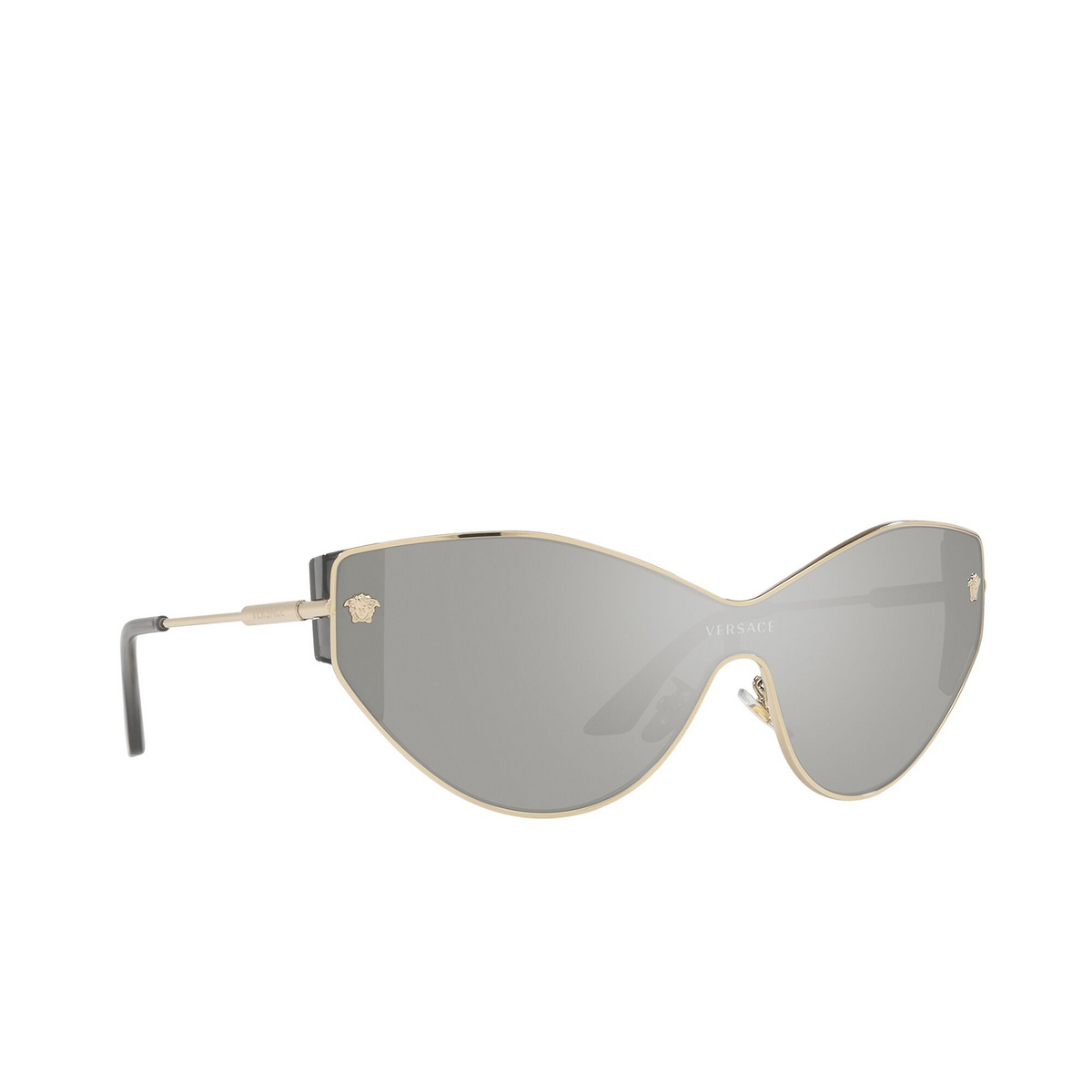 Versace® Cat-eye Sunglasses: VE2239 color Pale Gold 12526G - three-quarters view.