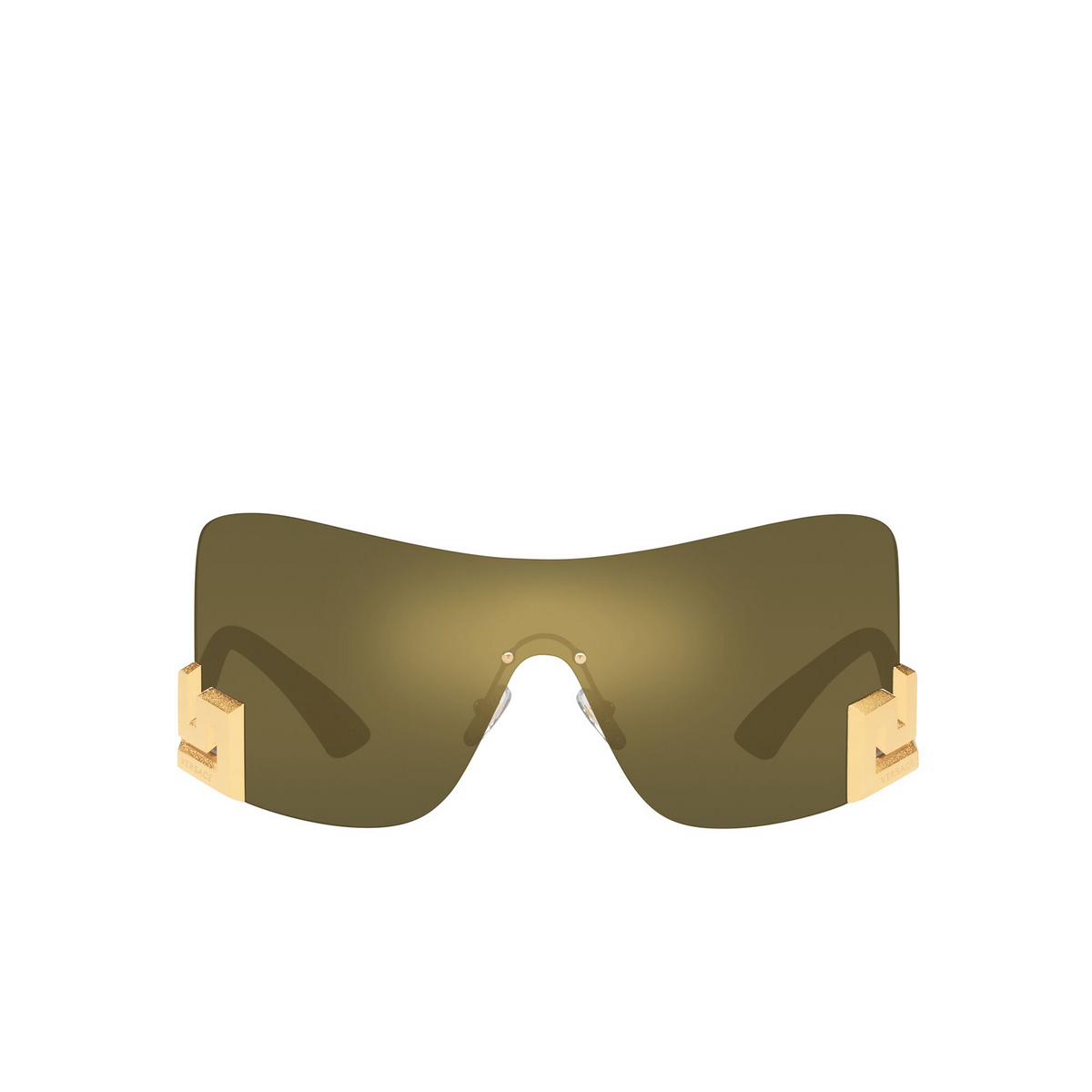 Versace® Irregular Sunglasses: VE2240 color Mirror Gold 10025A - front view.
