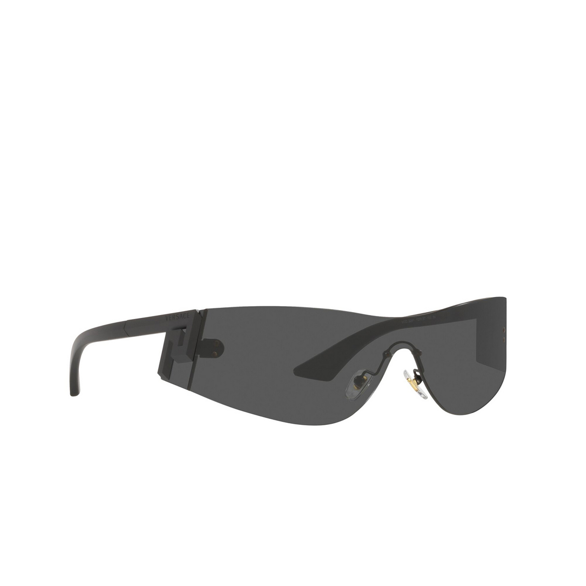 Versace® Irregular Sunglasses: VE2241 color Grey 125687 - three-quarters view.