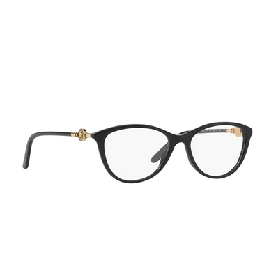 Versace VE3175 Eyeglasses GB1 black - three-quarters view