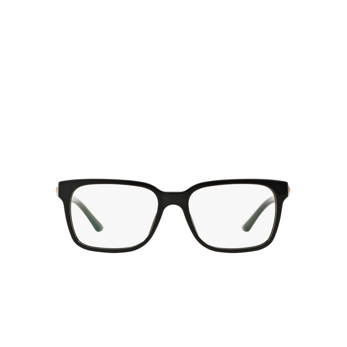 Versace® Square Eyeglasses: VE3218 color Black GB1 - front view.