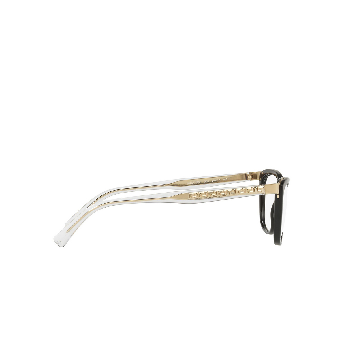 Versace VE3255 Eyeglasses GB1 Black - 3/4