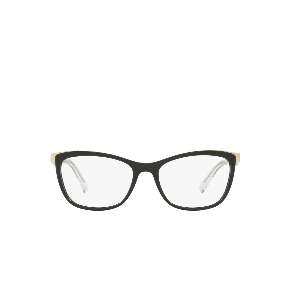 Versace® Cat-eye Eyeglasses: VE3255 color Black GB1 - front view.