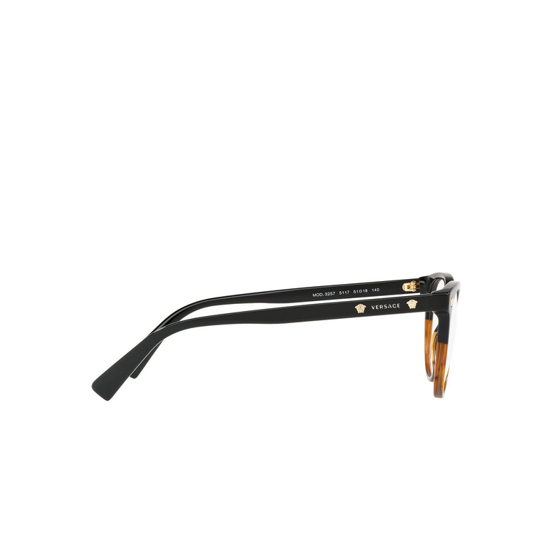 Versace VE3257 Eyeglasses 5117 black / havana - 3/4