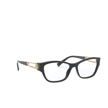 Versace VE3288 Eyeglasses GB1 black - three-quarters view