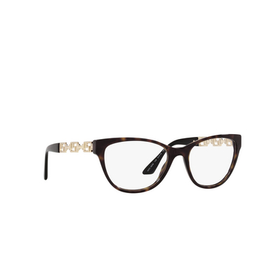 Versace VE3292 Eyeglasses 108 havana - three-quarters view