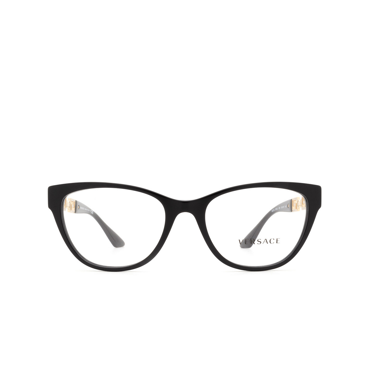 Versace VE3292 Eyeglasses GB1 Black - front view