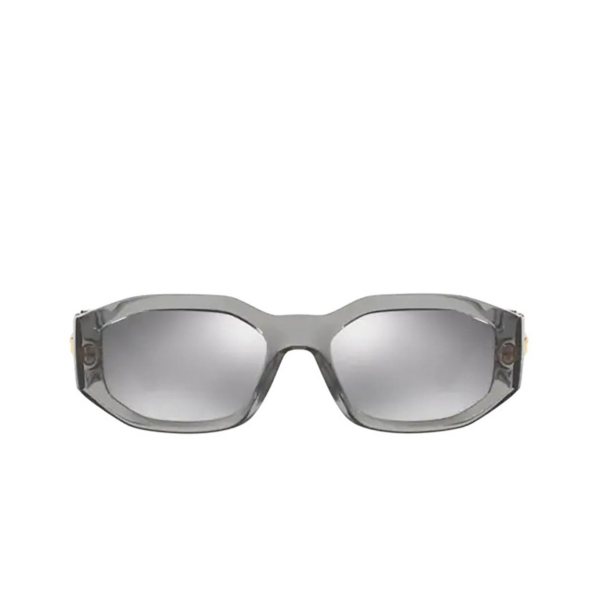 Versace Medusa Biggie Sunglasses 311/6G Transparent Grey - front view