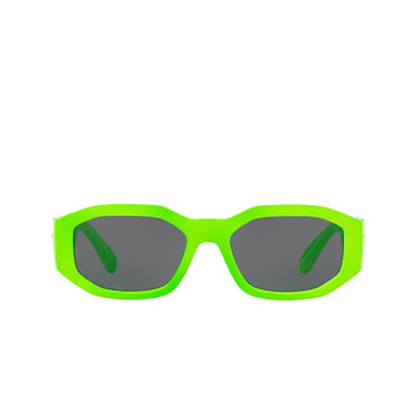 Gafas de sol Versace Medusa Biggie 531987 green fluo - Vista delantera