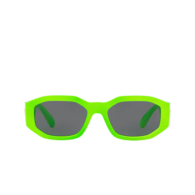 Gafas de sol Versace Medusa Biggie 531987 green fluo - 1/4