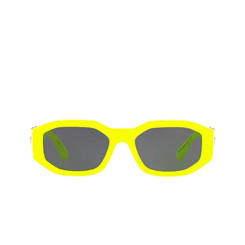 Gafas de sol Versace Medusa Biggie 532187 yellow fluo - 1/4
