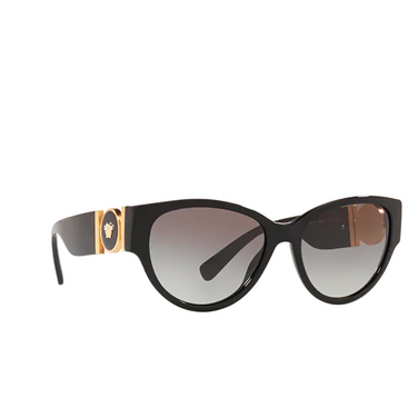 Versace VE4368 Sonnenbrillen GB1/11 black - Dreiviertelansicht