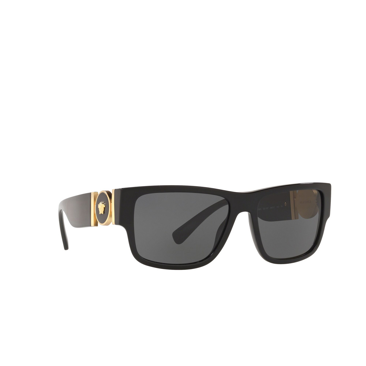 Versace VE4369 Sunglasses GB1/87 Black - three-quarters view