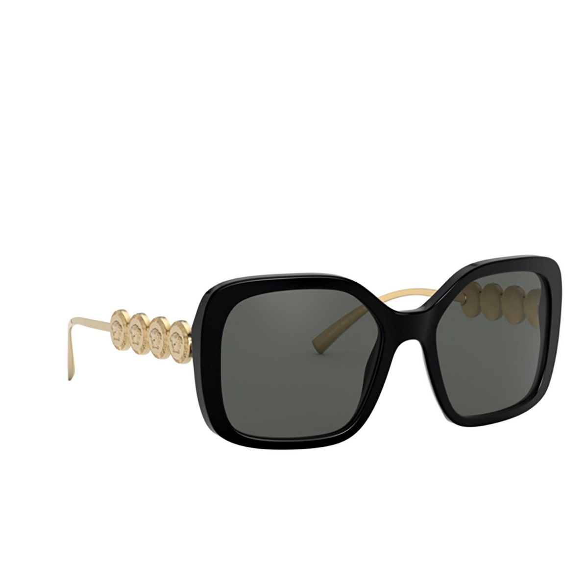 Versace VE4375 Sunglasses GB1/87 Black - three-quarters view