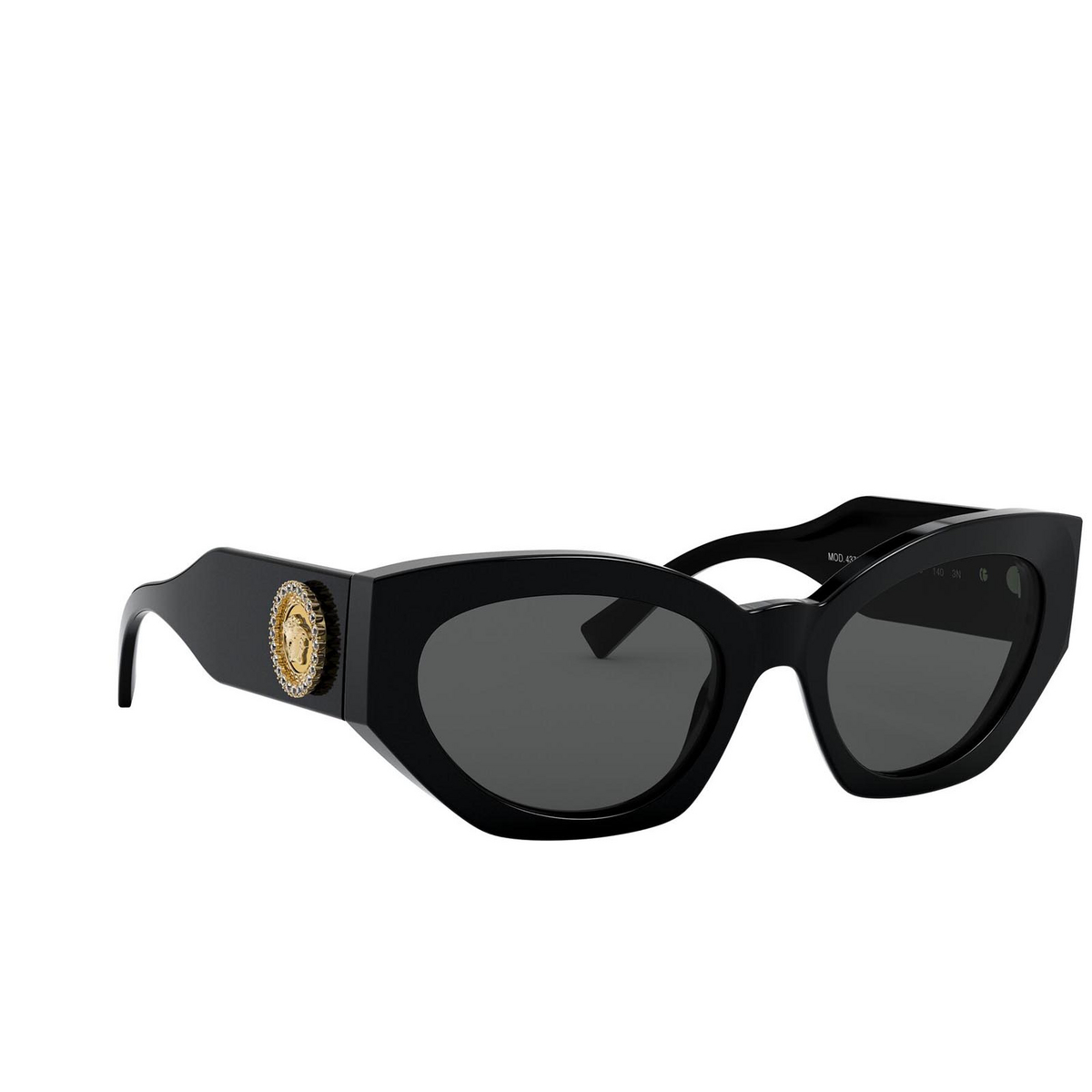 Versace VE4376B Sunglasses GB1/87 Black - three-quarters view