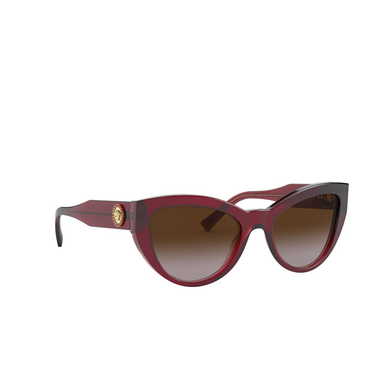 Gafas de sol Versace VE4381B 388/13 transparent red - Vista tres cuartos