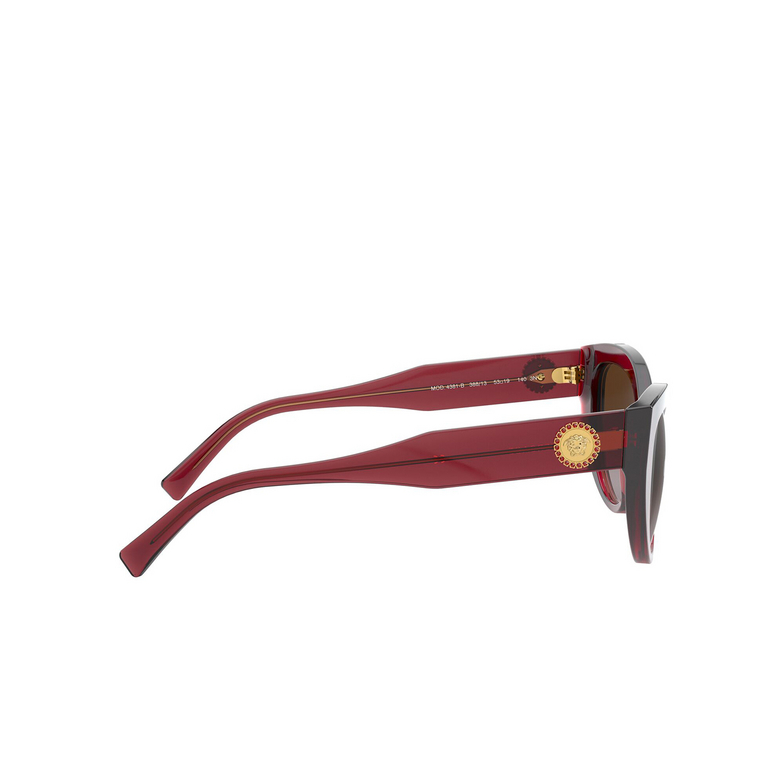 Gafas de sol Versace VE4381B 388/13 transparent red - 3/4