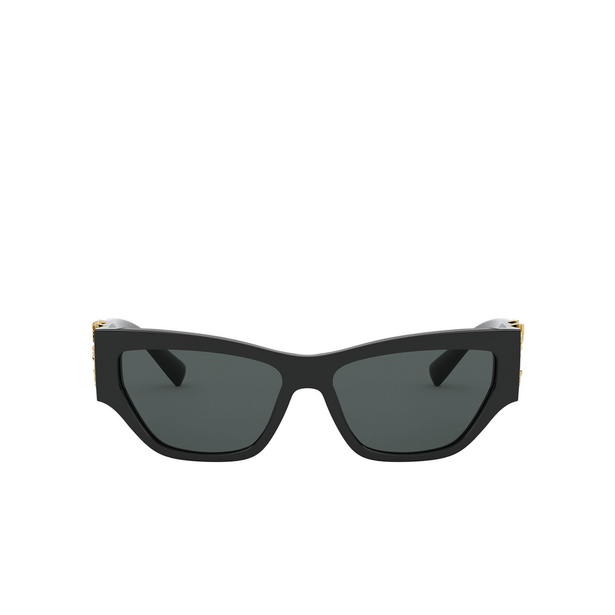 Versace® Cat-eye Sunglasses: VE4383 color Black GB1/87 - front view.