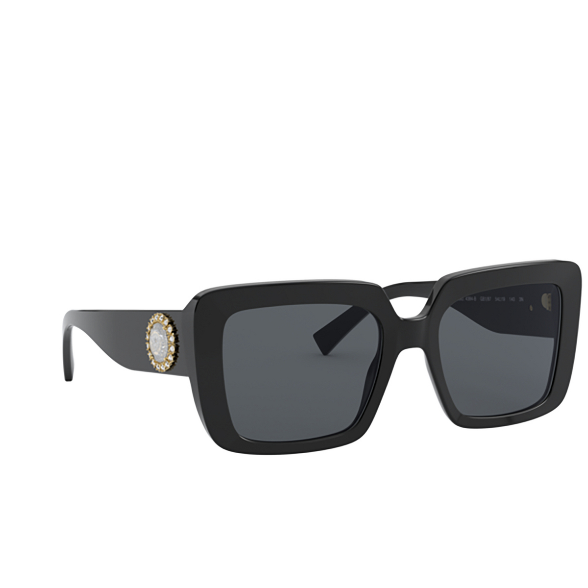 Versace VE4384B Sunglasses GB1/87 Black - three-quarters view