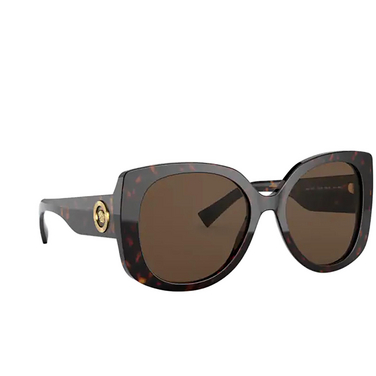 Versace VE4387 Sunglasses 108/73 havana - three-quarters view