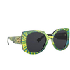 Versace VE4387 Sunglasses 533687 print palms - product thumbnail 2/4