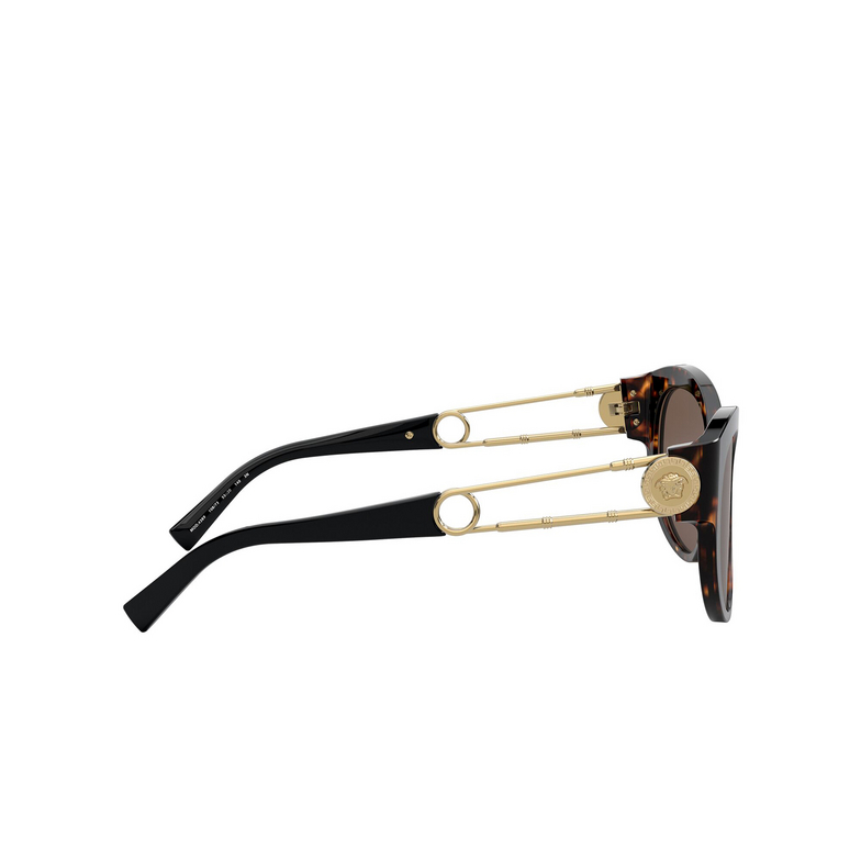 Versace VE4389 Sunglasses 108/73 havana - 3/4