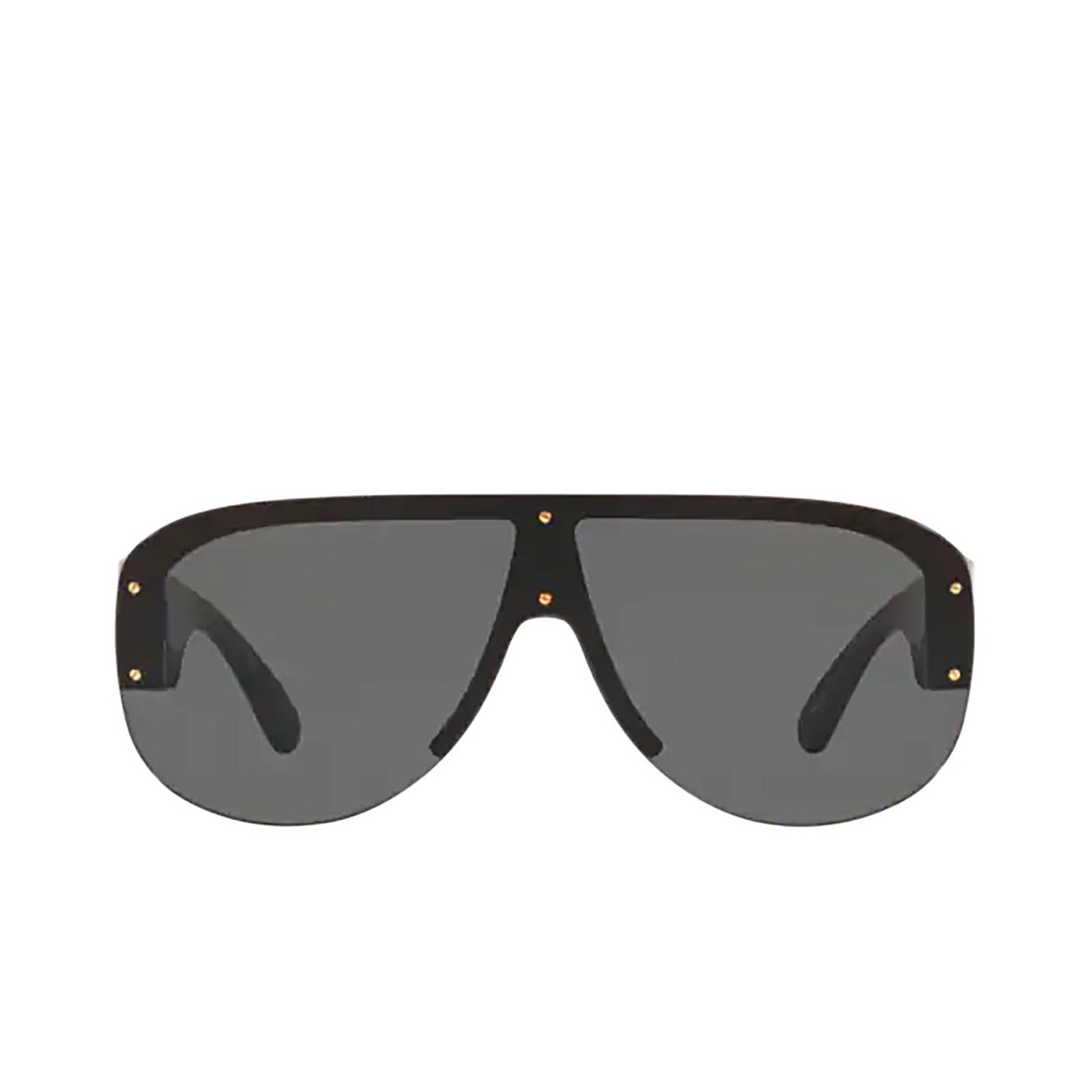 Versace® Mask Sunglasses: VE4391 color Black GB1/87 - front view.