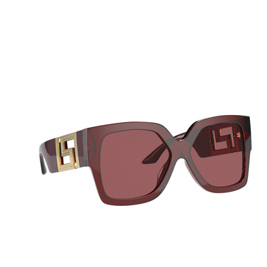 Gafas de sol Versace VE4402 388/69 transparent red - Vista tres cuartos